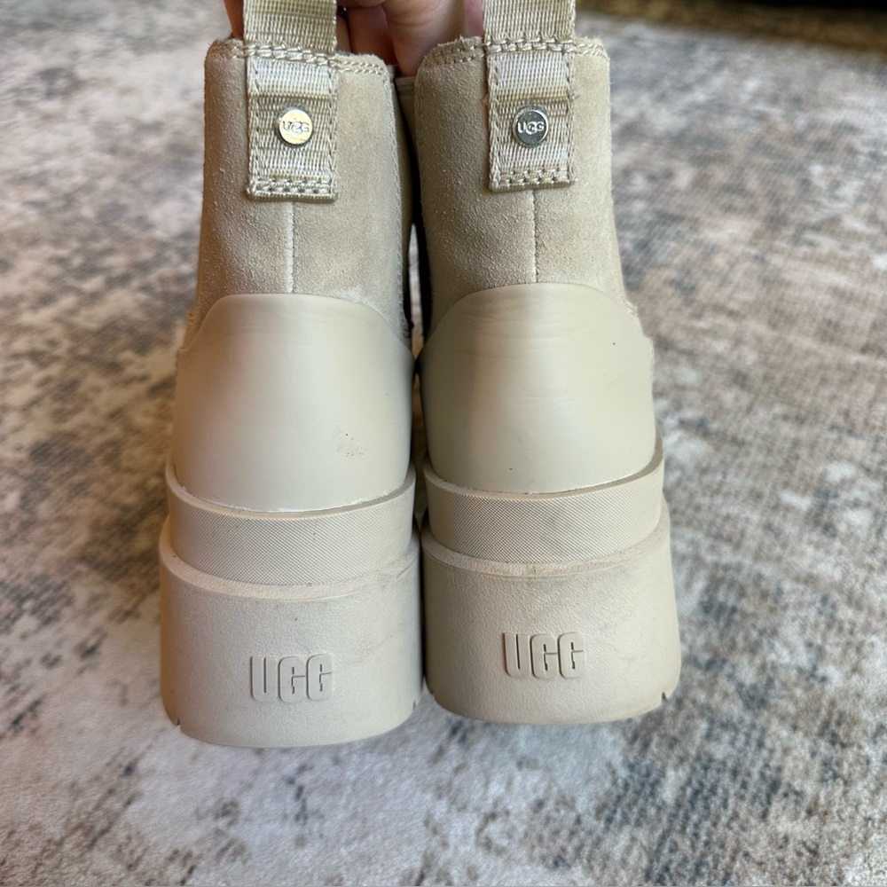 UGG Women's Brisbane Chelsea Waterproof Boots Mustard Seed Color Size 10 NWT - Picture 5 of 8